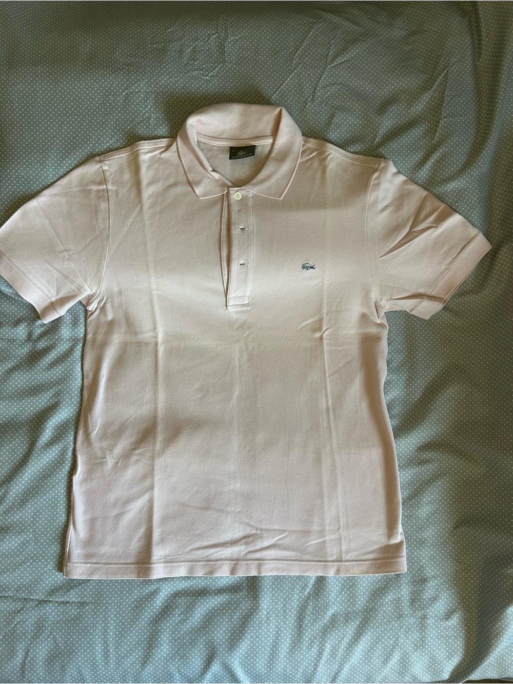 Rare Lacoste Men's Pink Short-Sleeve Polo Shirt